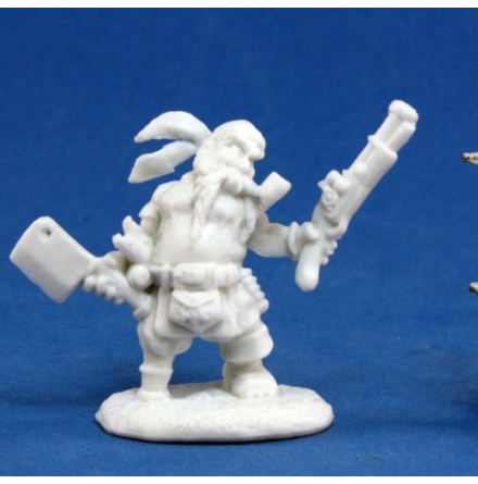 Gruff Grimecleaver, Dwarf Pirate (sculpted by Jason Wiebe)