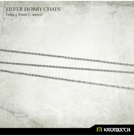 Silver Hobby Chain (1x1 mm, 1m length)