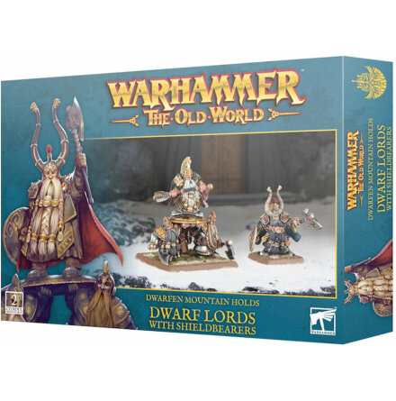 OLD WORLD: DWARF LORDS WITH SHIELDBEARERS