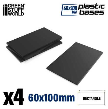 Plastic Bases - Rectangle 100x60mm