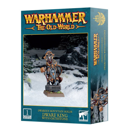 OLD WORLD: DWARF KING WITH OATHSTONE