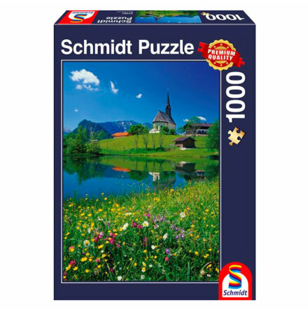 Puzzle - Inzell Einsiedlhof and St. Nicholas Church (1000 Pieces)