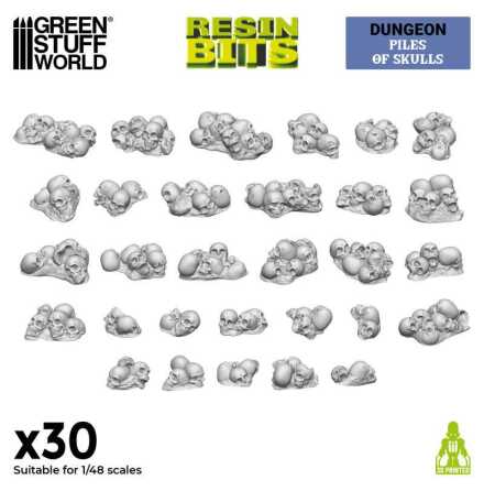 3D printed set - Piles of Skulls 1:48