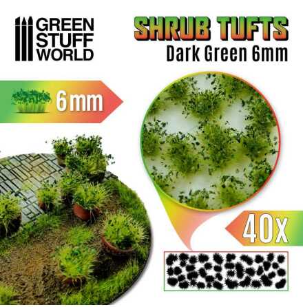 Shrubs TUFTS - 6mm self-adhesive - DARK GREEN