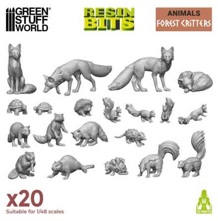 3D printed set - Forest Animals