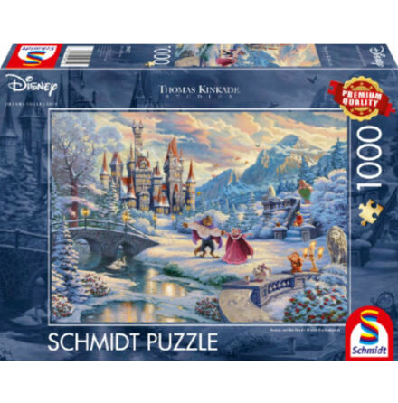 Puzzle - Thomas Kinkade: Disney - Beauty and the Beasts Winter Ench (1000 p)