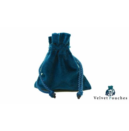 Velvet Pouch: Blue