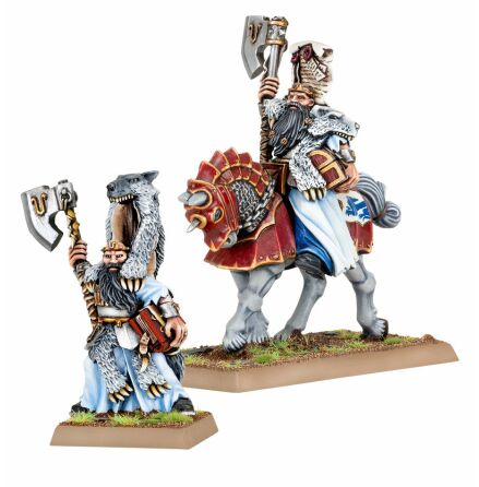 OLD WORLD: WARRIOR PRIEST OF ULRIC ON FOOT AND MOUNTED (metal/plastic)