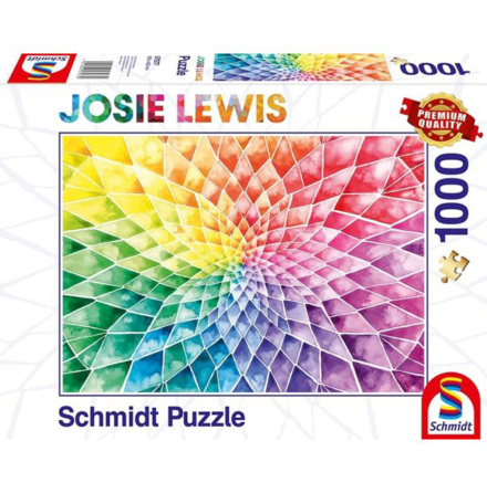 Puzzle - Josie Lewis: Colourful flower (1000 Pieces)