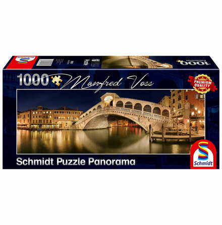 Puzzle - Manfred Voss - Panorama: Rialto Bridge (1000 pieces)