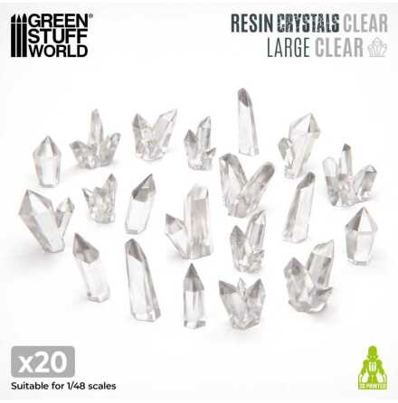 Clear Resin Crystals - Large