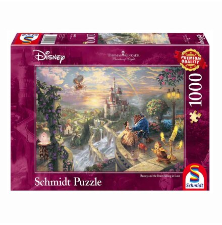 Puzzle - Thomas Kinkade: Disney - Beauty and the Beast (1000 pieces)